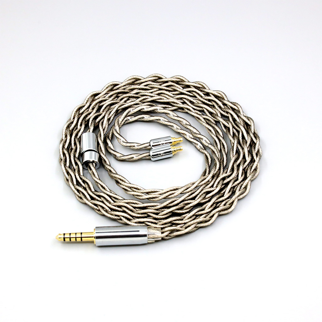 99% Pure Silver + Graphene Silver Plated Shield Earphone Cable For Sennheiser IE100 IE400 IE500 Pro 4 core 1.8mm