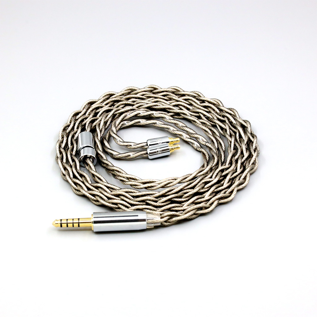 99% Pure Silver + Graphene Silver Plated Shield Earphone Cable For Sennheiser IE100 IE400 IE500 Pro 4 core 1.8mm