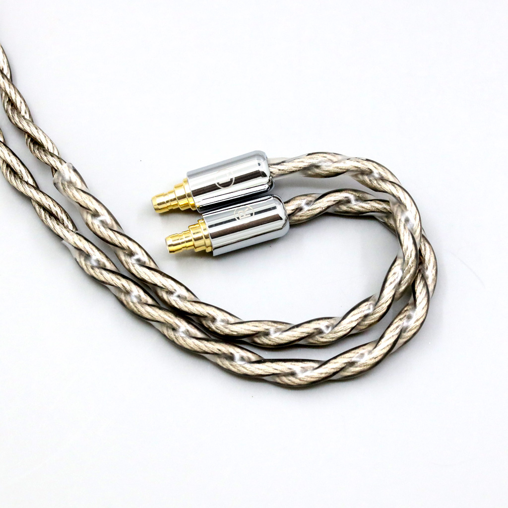 99% Pure Silver + Graphene Silver Plated Shield Earphone Cable For Sennheiser IE100 IE400 IE500 Pro 4 core 1.8mm