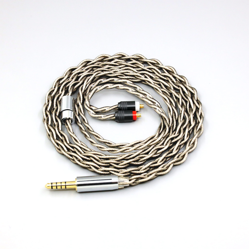 99% Pure Silver + Graphene Silver Plated Shield Earphone Cable For Sony IER-M7 IER-M9 IER-Z1R Headset 4 core 1.8mm