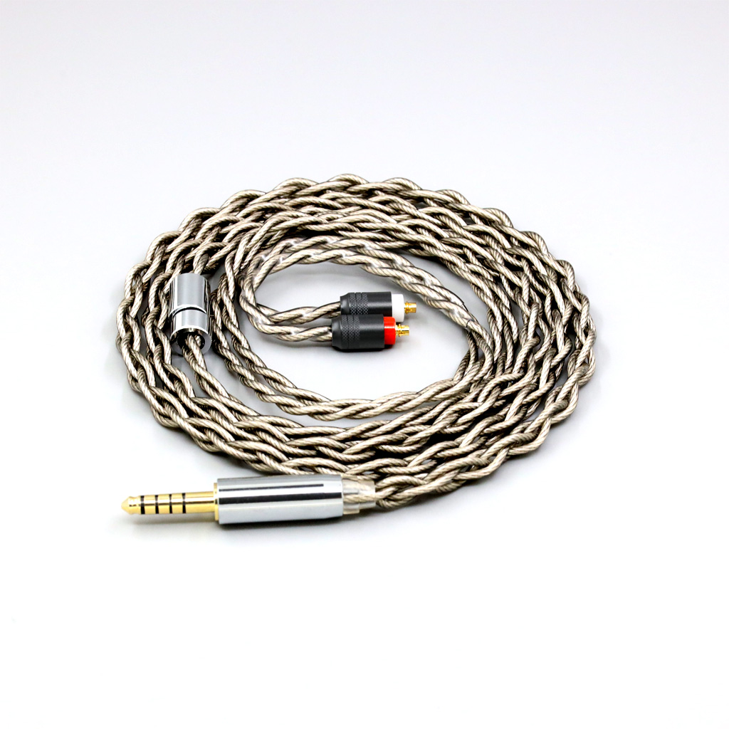 99% Pure Silver + Graphene Silver Plated Shield Earphone Cable For Sony IER-M7 IER-M9 IER-Z1R Headset 4 core 1.8mm