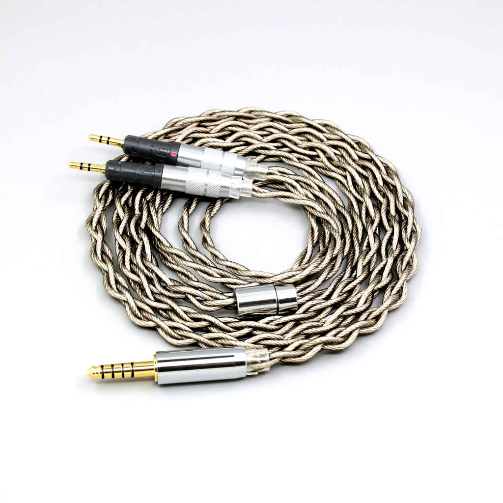 99% Pure Silver + Graphene Silver Plated Shield Earphone Cable For Audio-Technica ATH-R70X headphone Earphone headset