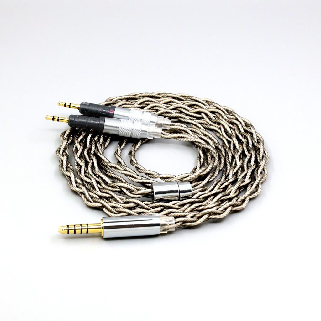 99% Pure Silver + Graphene Silver Plated Shield Earphone Cable For Audio-Technica ATH-R70X headphone Earphone headset
