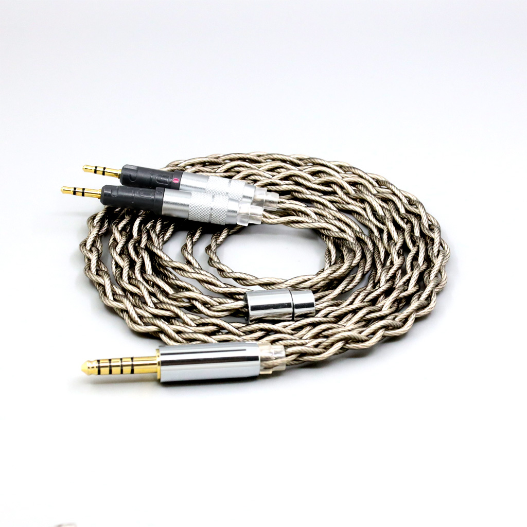 99% Pure Silver + Graphene Silver Plated Shield Earphone Cable For Audio-Technica ATH-R70X headphone Earphone headset