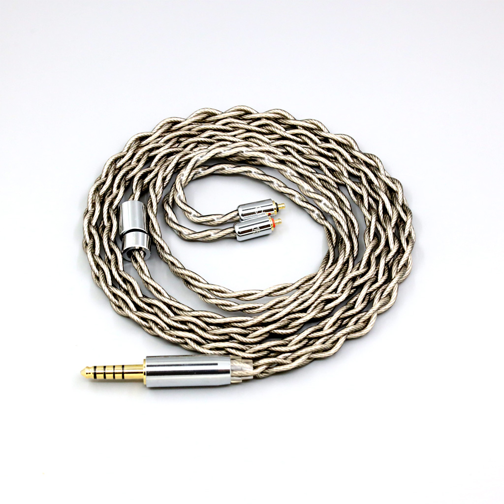 99% Pure Silver + Graphene Silver Plated Shield Earphone Cable For UE Live UE6 Pro Lighting SUPERBAX IPX 4 core 1.8mm