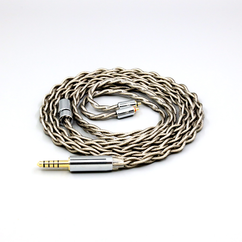 99% Pure Silver + Graphene Silver Plated Shield Earphone Cable For UE Live UE6 Pro Lighting SUPERBAX IPX 4 core 1.8mm