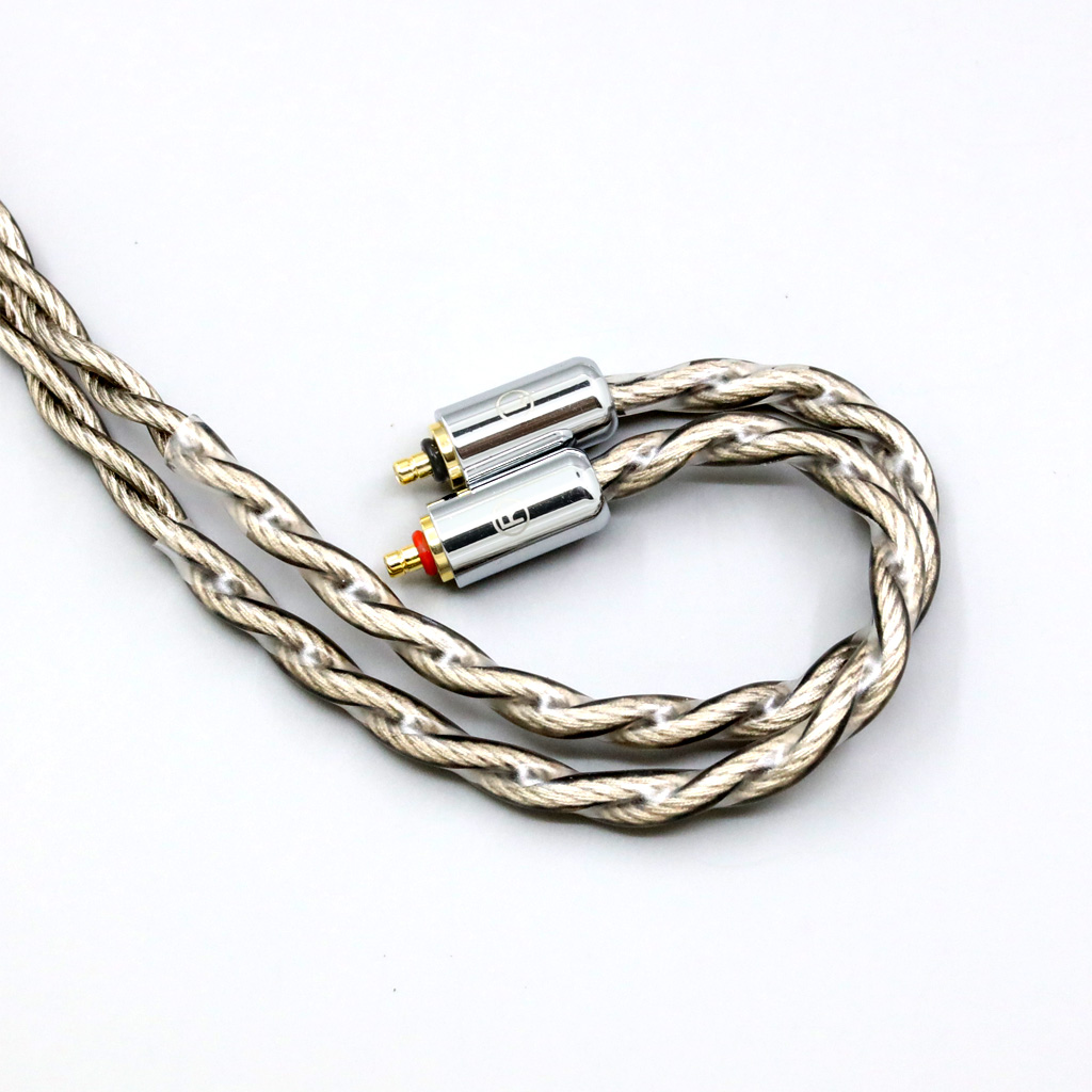 99% Pure Silver + Graphene Silver Plated Shield Earphone Cable For UE Live UE6 Pro Lighting SUPERBAX IPX 4 core 1.8mm