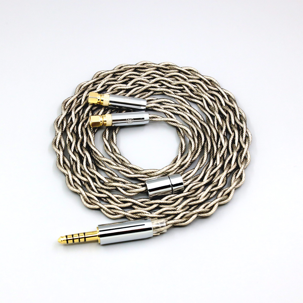 99% Pure Silver + Graphene Silver Plated Shield Earphone Cable For HiFiMan HE400 HE5 HE6 HE300 HE4 HE500 HE6 Headphone