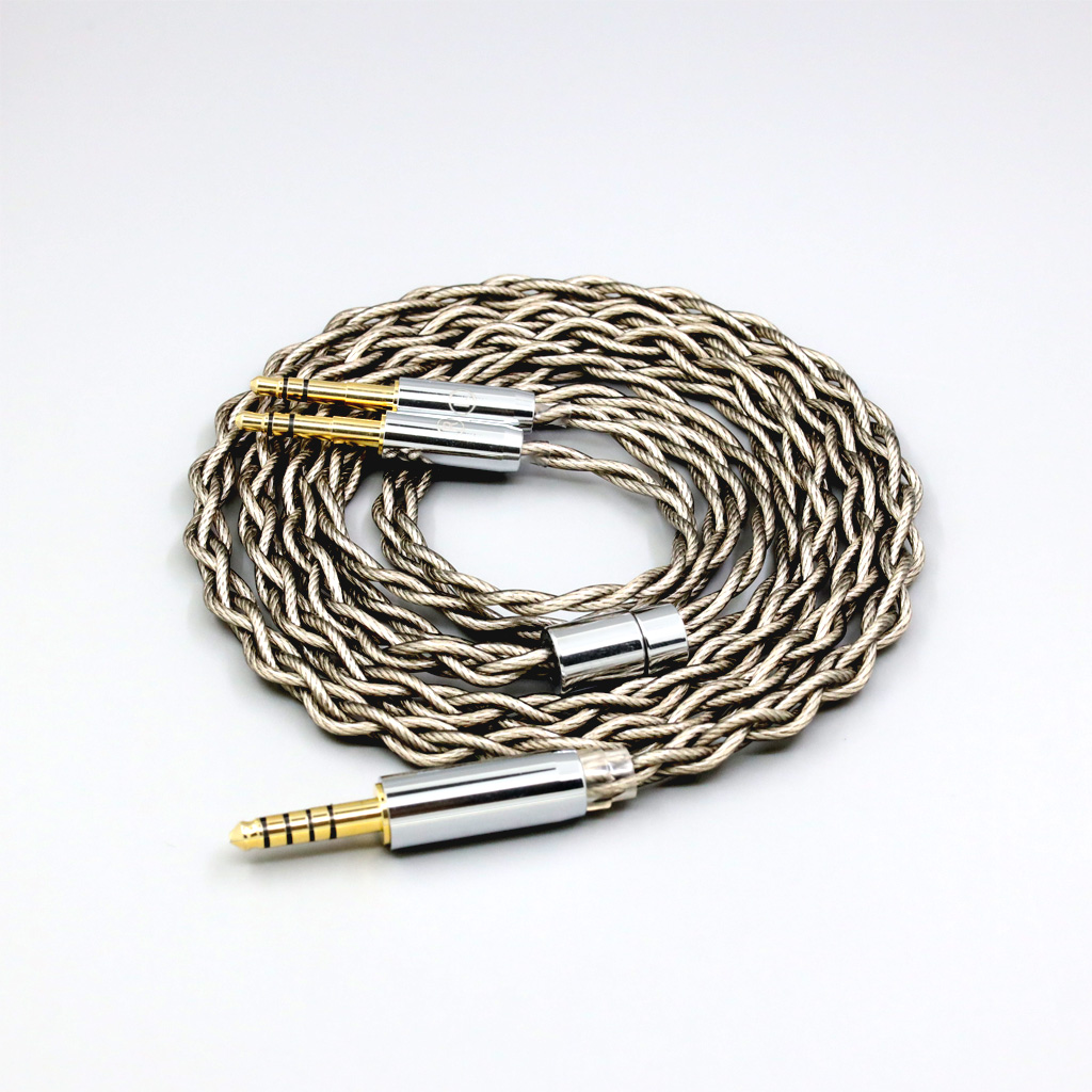 99% Pure Silver + Graphene Plated Shield Earphone Cable For Final Audio D8000 AFDS pro Design Pandora Hope vi Yamaha YH-5000SE