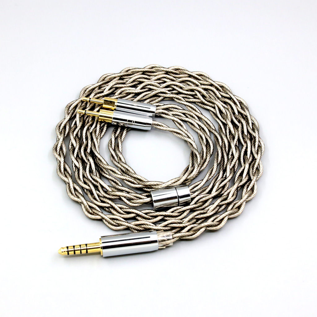 99% Pure Silver + Graphene Silver Plated Shield Earphone Cable For Sennheiser HD700 Headphone 2.5mm pin 4 core 1.8mm