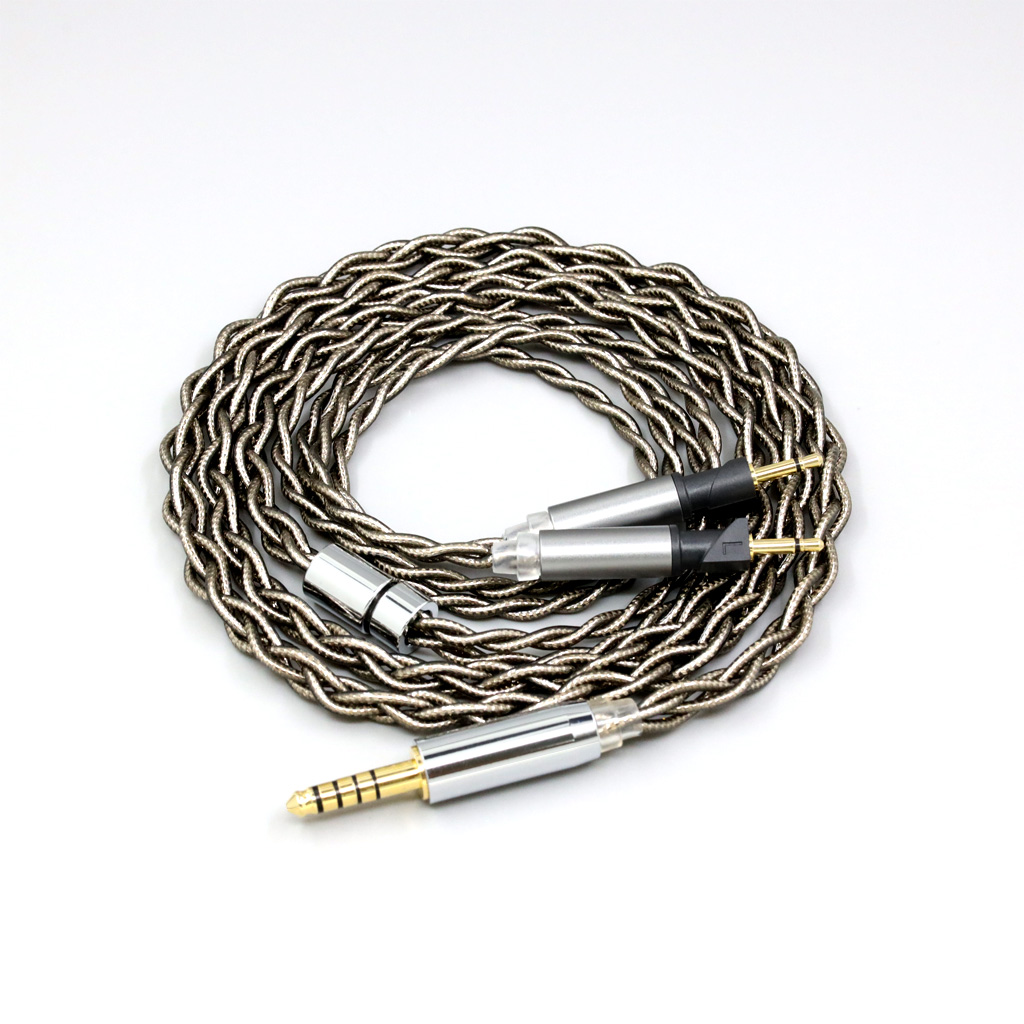 99% Pure Silver Palladium + Graphene Gold Earphone Cable For Abyss Diana v2 phi TC X1226lite 1:1 headphone pin
