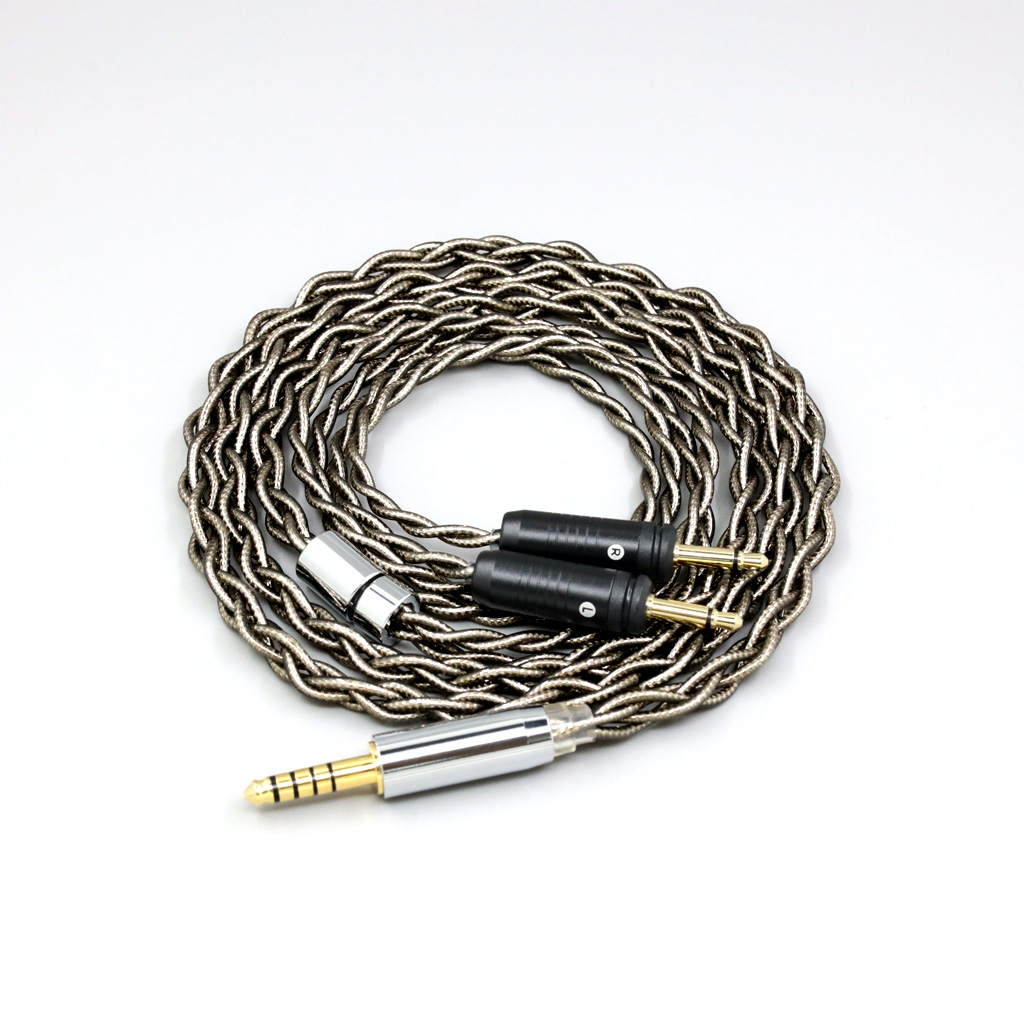 99% Pure Silver Palladium + Graphene Gold Earphone Cable For Focal Clear Elear Elex Elegia Stellia Dual 3.5mm headphone plug