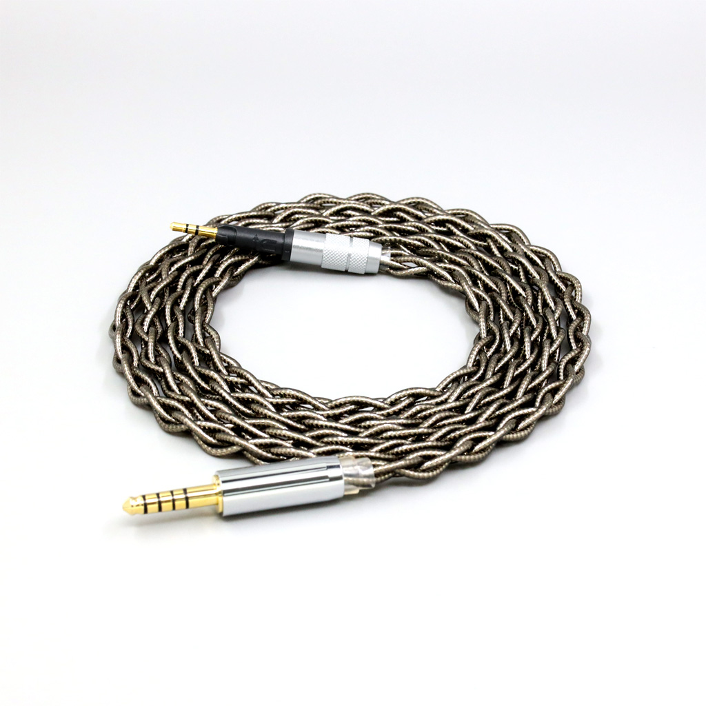 99% Pure Silver Palladium + Graphene Gold Earphone Shielding Cable For Sennheiser HD6 HD7 HD8 MIX DJ HD595 4 core