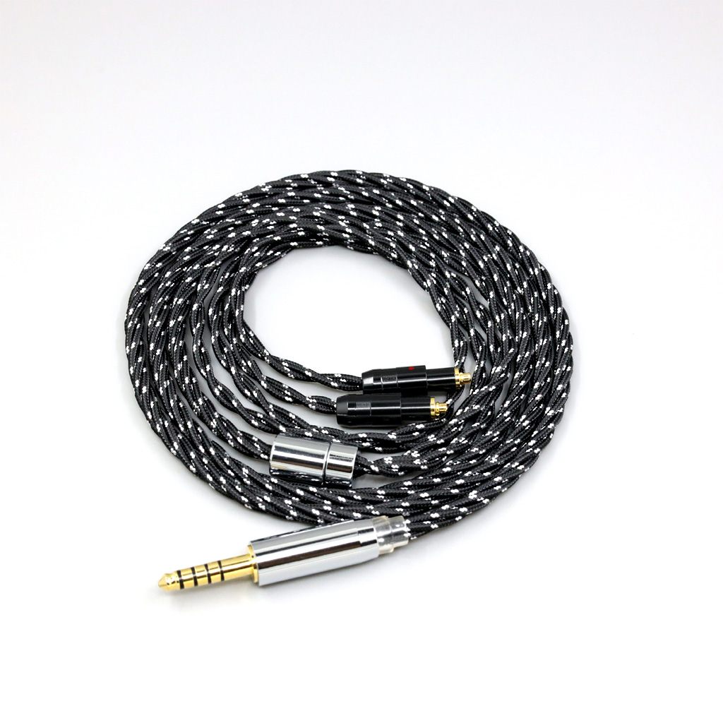 OCC Mixed OFC Twisting Nylon Earphone Cable For Shure SRH1540 SRH1840 SRH1440 Headphone