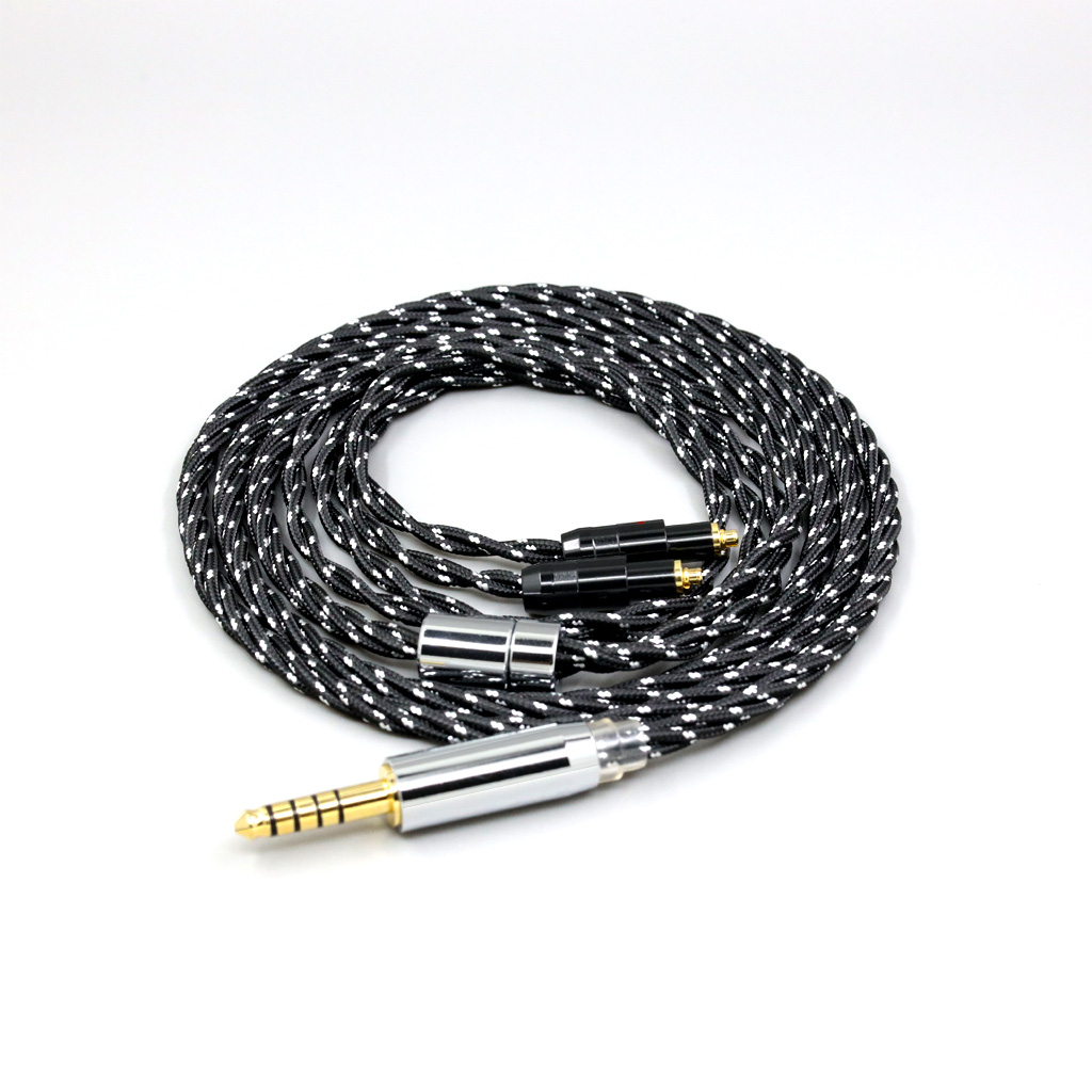 OCC Mixed OFC Twisting Nylon Earphone Cable For Shure SRH1540 SRH1840 SRH1440 Headphone