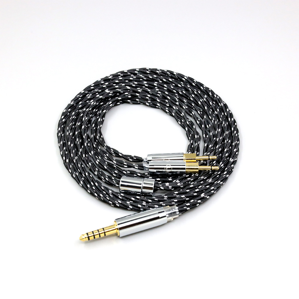 OCC Mixed OFC Twisting Nylon Earphone Cable For Sennheiser HD700 Headset 2.5mm pin Headphone
