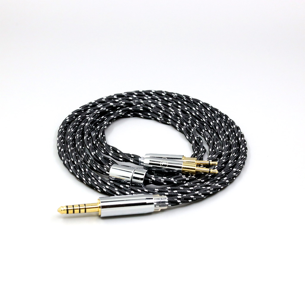 OCC Mixed OFC Twisting Nylon Earphone Cable For Sennheiser HD700 Headset 2.5mm pin Headphone