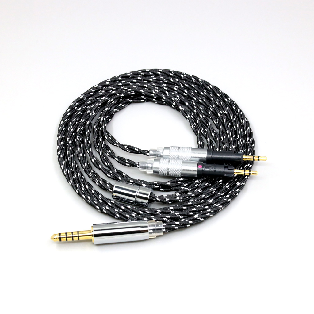 OCC Mixed OFC Twisting Nylon Earphone Cable For Audio-Technica ATH-R70X Headphone Headset