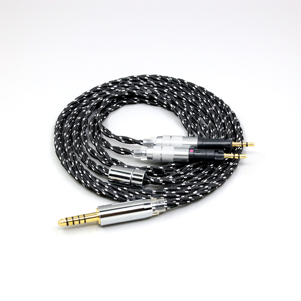 OCC Mixed OFC Twisting Nylon Earphone Cable For Audio-Technica ATH-R70X Headphone Headset