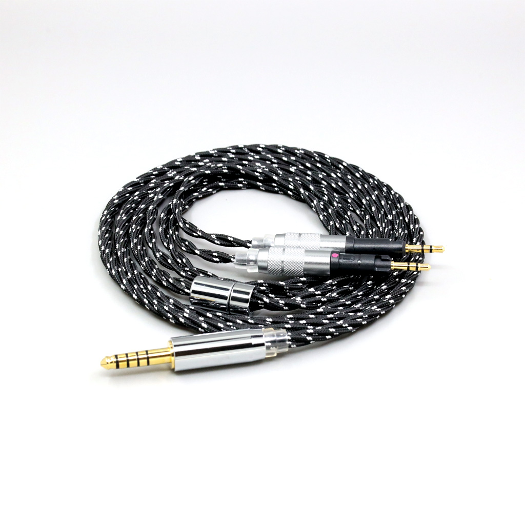 OCC Mixed OFC Twisting Nylon Earphone Cable For Audio-Technica ATH-R70X Headphone Headset