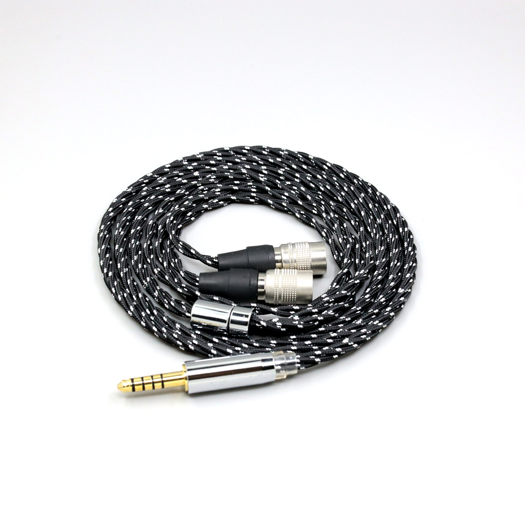 OCC Mixed OFC Twisting Nylon Earphone Cable  For Mr Speakers Alpha Dog Ether C Flow Mad Dog AEON Headphone