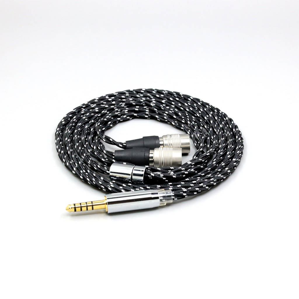 OCC Mixed OFC Twisting Nylon Earphone Cable  For Mr Speakers Alpha Dog Ether C Flow Mad Dog AEON Headphone