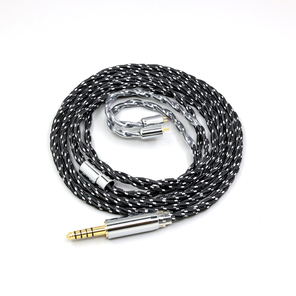 OCC Mixed OFC Twisting Nylon Earphone Cable For IEM 0.78mm Flat Step JH Audio JH16 Pro JH11 Pro 5 6 7 2pin