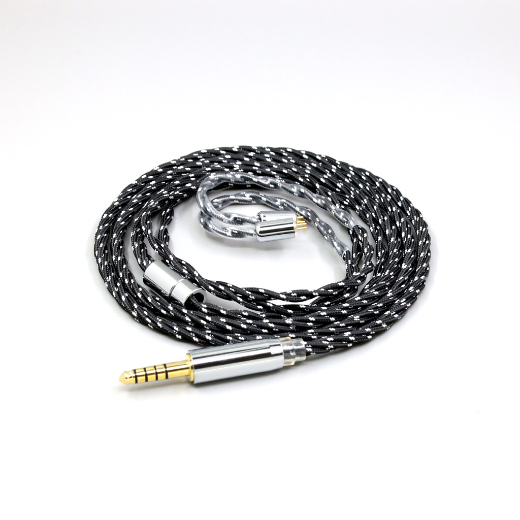 OCC Mixed OFC Twisting Nylon Earphone Cable For IEM 0.78mm Flat Step JH Audio JH16 Pro JH11 Pro 5 6 7 2pin