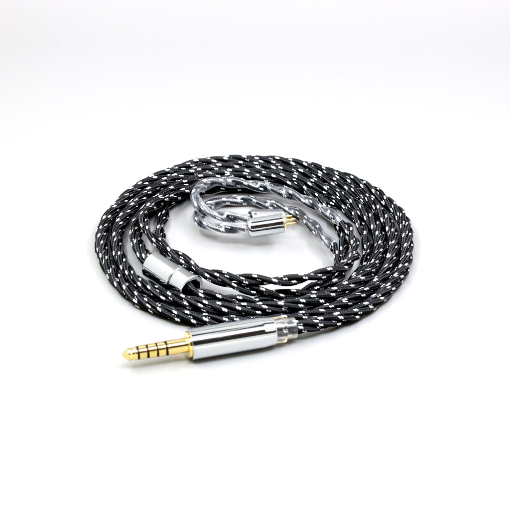 OCC Mixed OFC Twisting Nylon Earphone Cable For IEM 0.78mm Flat Step JH Audio JH16 Pro JH11 Pro 5 6 7 2pin