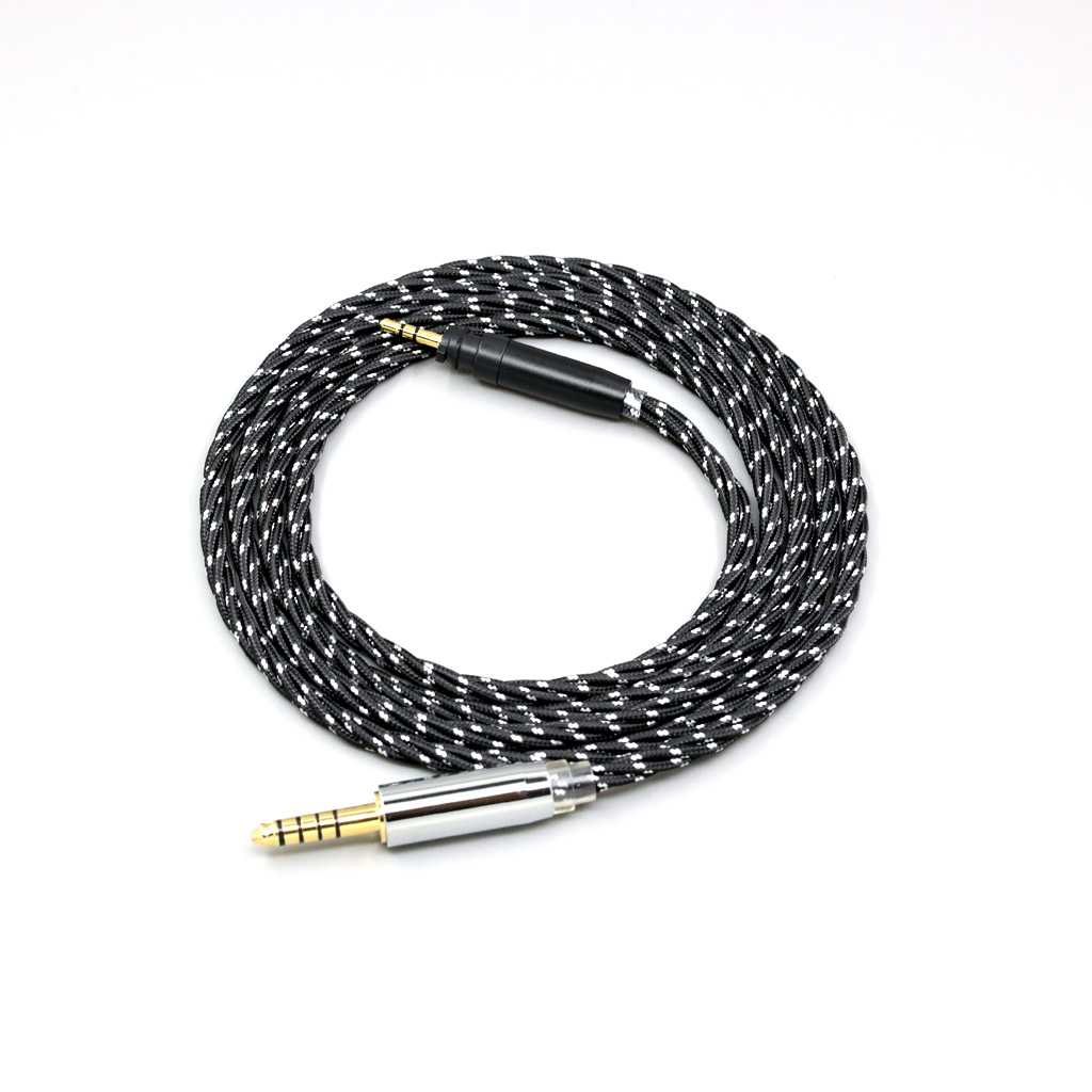 OCC Mixed OFC Twisting Nylon Earphone Cable For Shure SRH440A SRH840A Headphone
