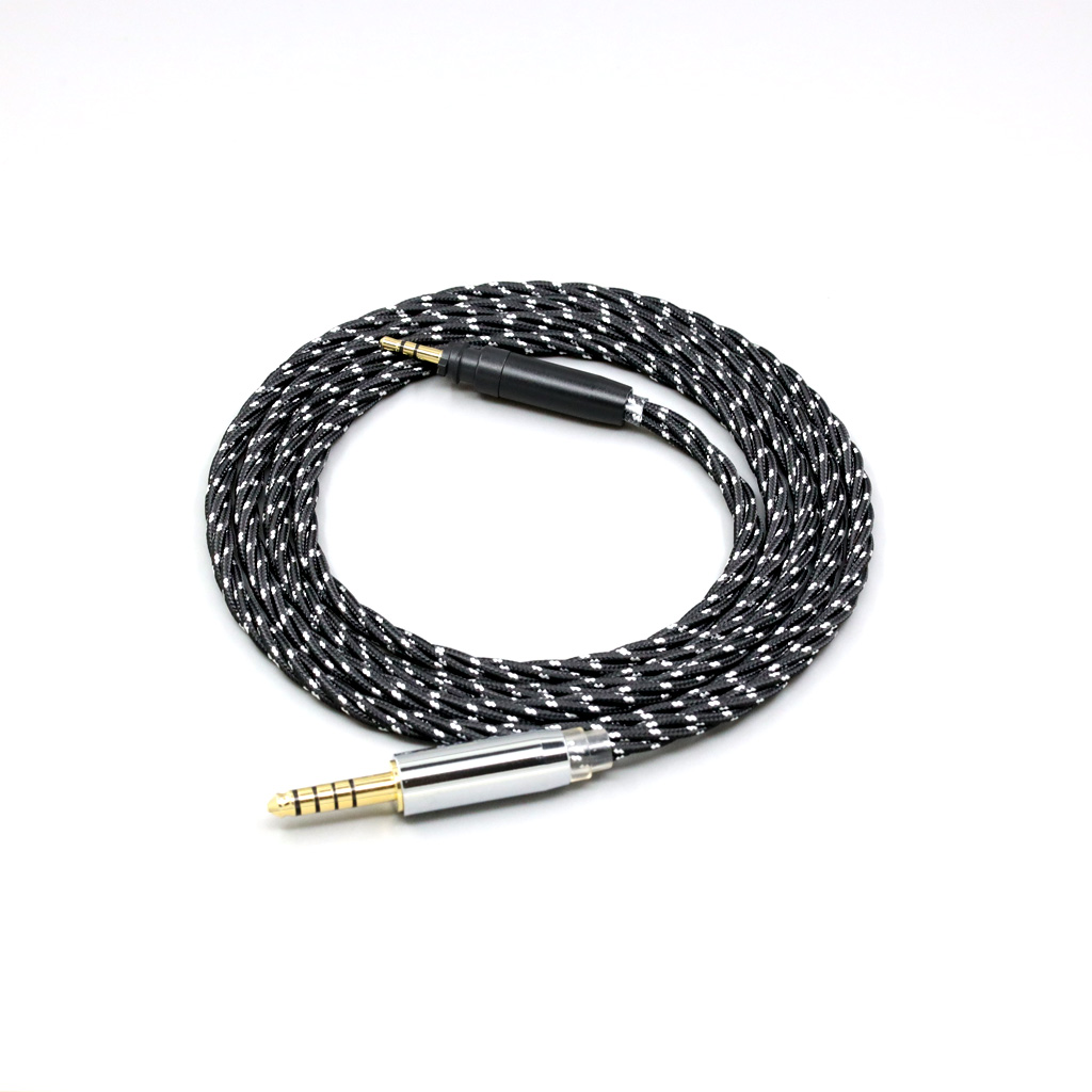 OCC Mixed OFC Twisting Nylon Earphone Cable For Shure SRH440A SRH840A Headphone