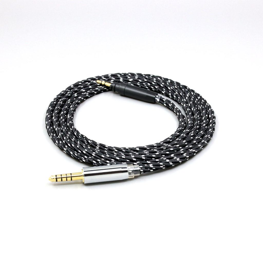 OCC Mixed OFC Twisting Nylon Earphone Cable For Shure SRH440A SRH840A Headphone