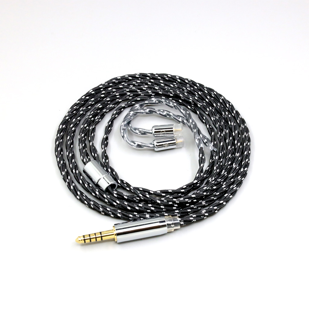 OCC Mixed OFC Twisting Nylon Earphone Cable For Sennheiser IE8 IE8i IE80 IE80s Metal Pin