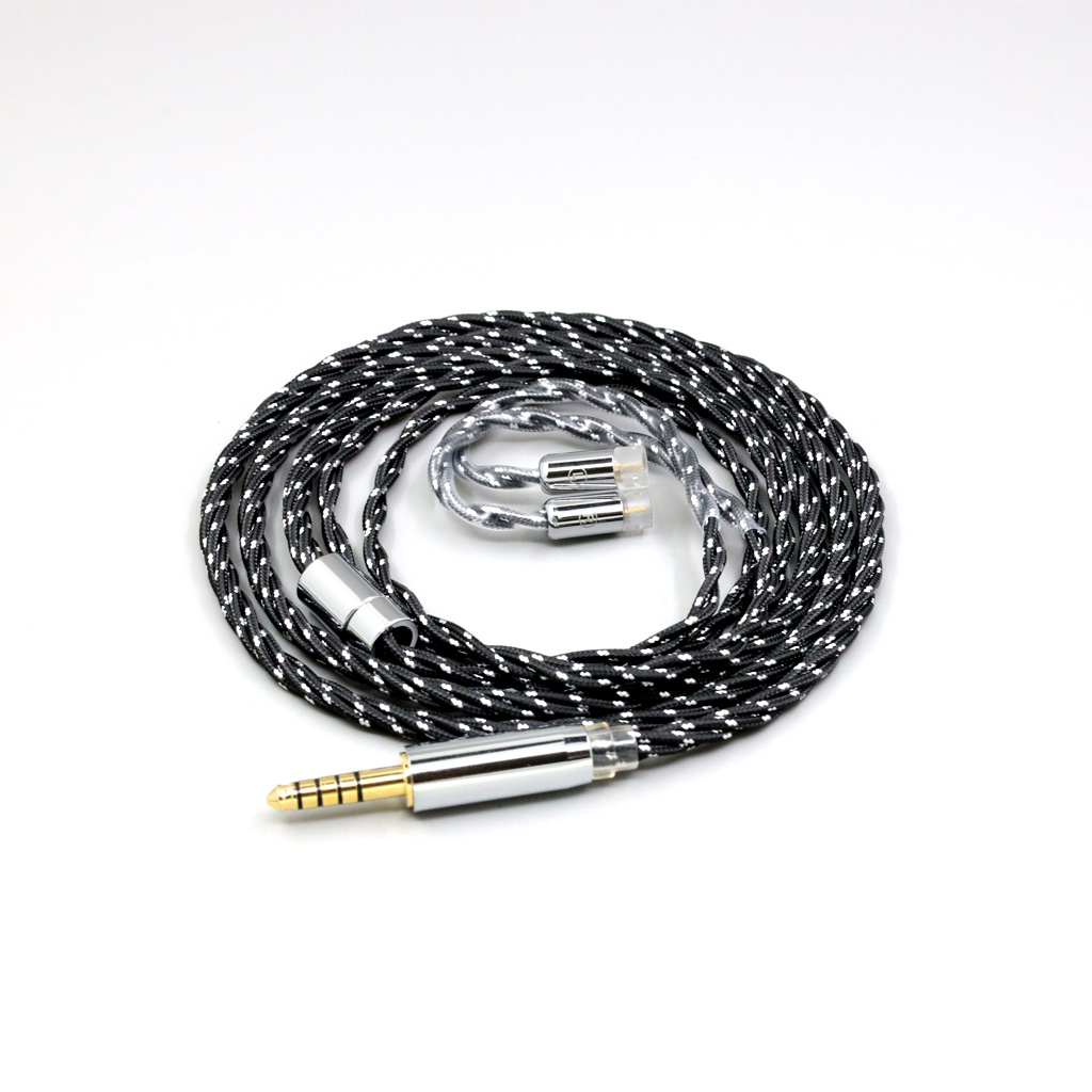 OCC Mixed OFC Twisting Nylon Earphone Cable For Sennheiser IE8 IE8i IE80 IE80s Metal Pin