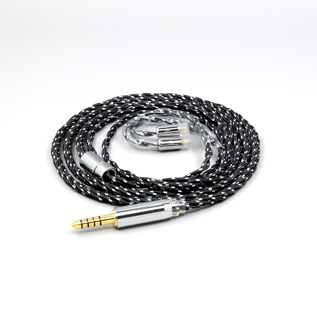 OCC Mixed OFC Twisting Nylon Earphone Cable For Sennheiser IE8 IE8i IE80 IE80s Metal Pin