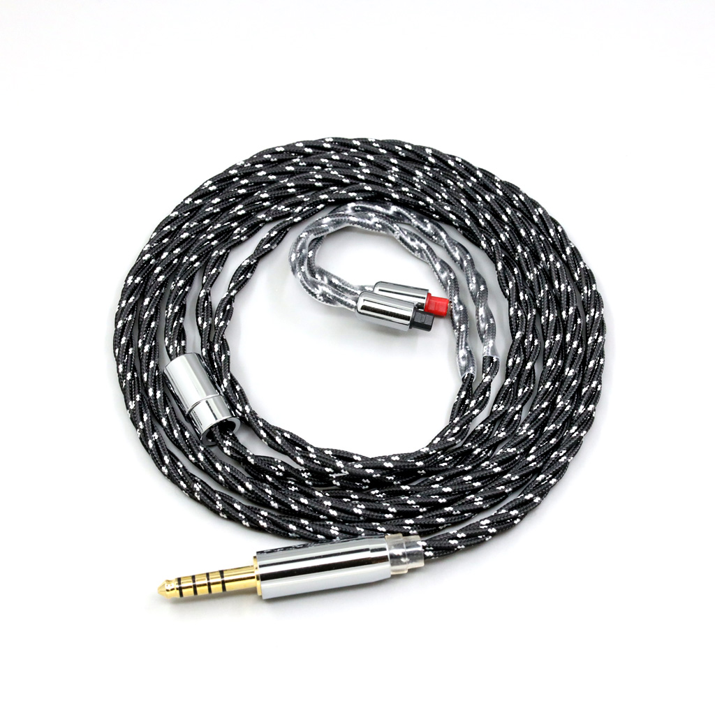 OCC Mixed OFC Twisting Nylon Earphone Cable for Audio-Technica ATH-IM50 IM70 IM01 IM02 IM03 IM04