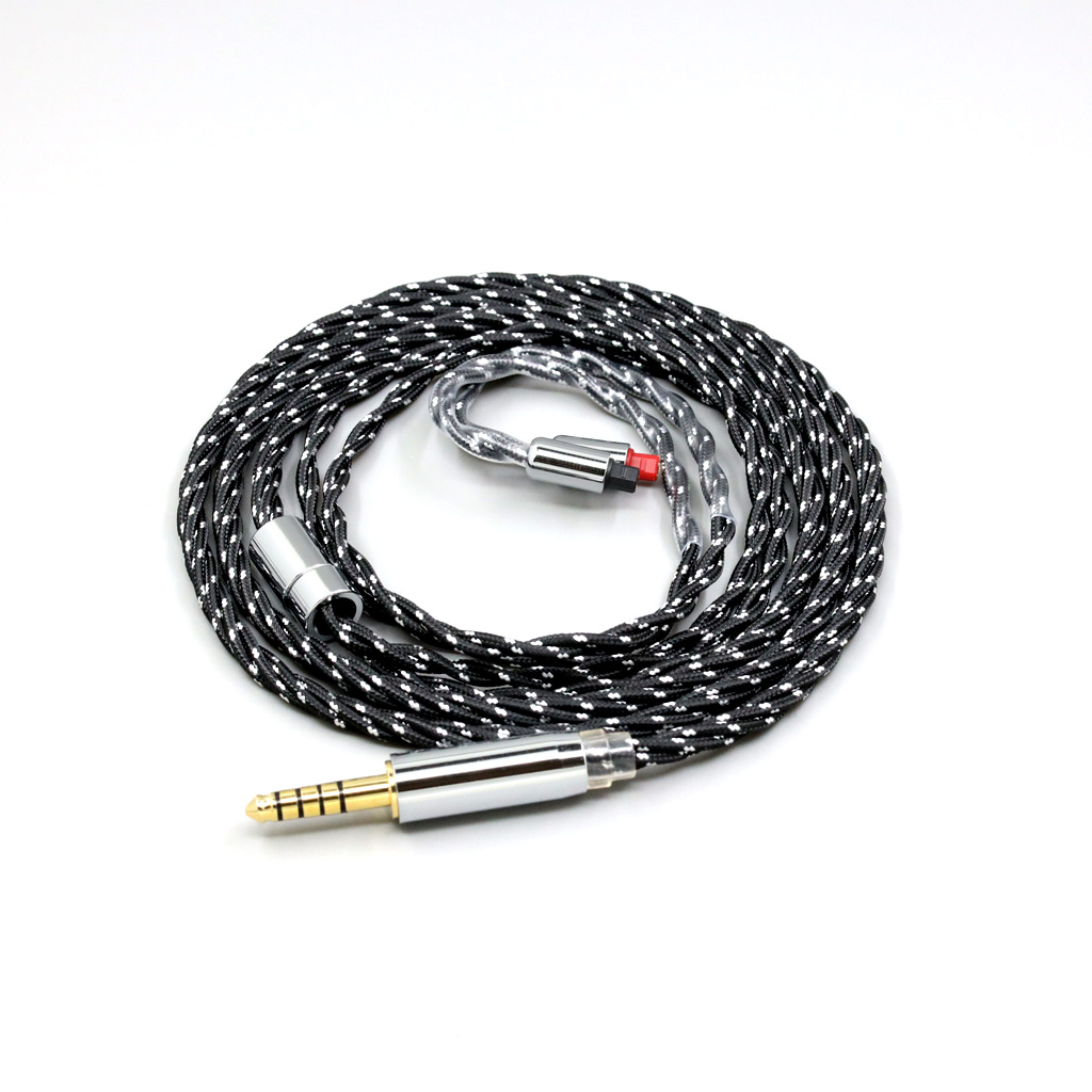 OCC Mixed OFC Twisting Nylon Earphone Cable for Audio-Technica ATH-IM50 IM70 IM01 IM02 IM03 IM04