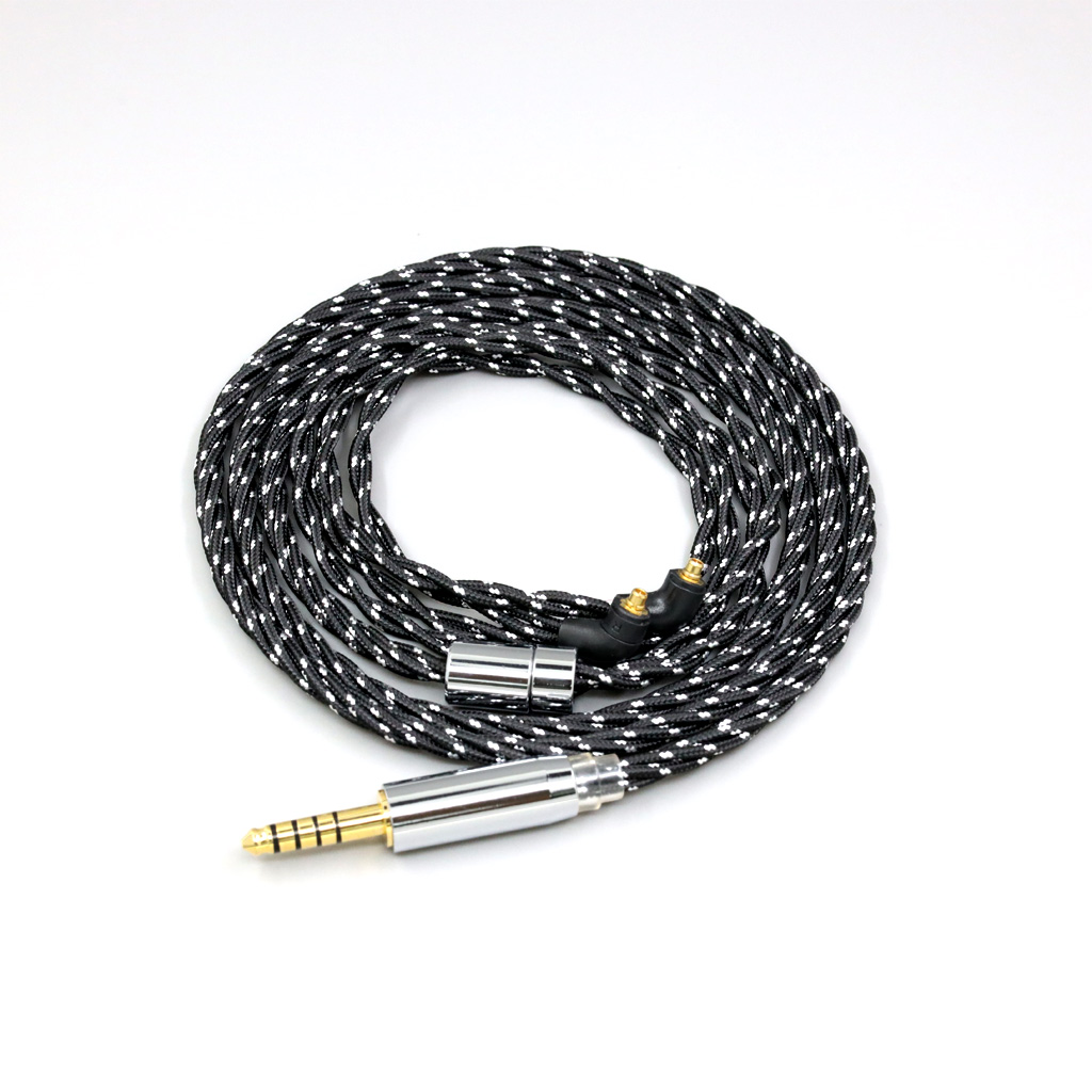 OCC Mixed OFC Twisting Nylon Earphone Cable For Etymotic ER4SR ER4XR ER3XR ER3SE ER2XR ER2SE