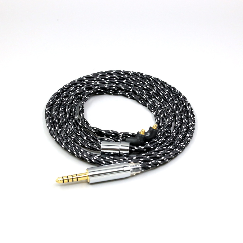 OCC Mixed OFC Twisting Nylon Earphone Cable For Etymotic ER4SR ER4XR ER3XR ER3SE ER2XR ER2SE