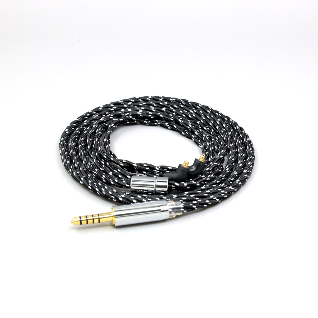OCC Mixed OFC Twisting Nylon Earphone Cable For Etymotic ER4SR ER4XR ER3XR ER3SE ER2XR ER2SE