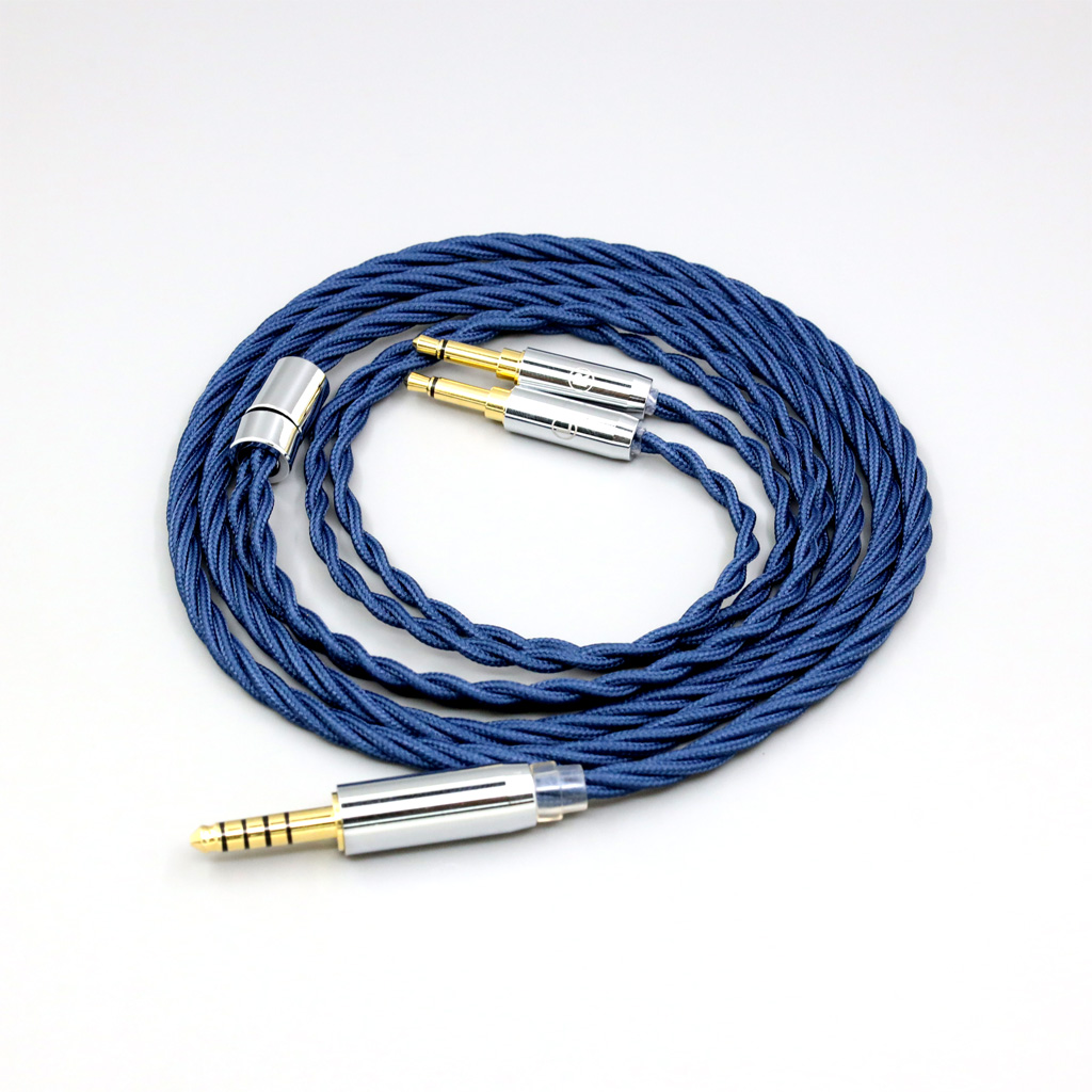 99% Pure Silver OCC Graphene Alloy Full Sleeved Earphone Cable For Hifiman Sundara Ananda HE1000se HE6se he400se Arya He-35x