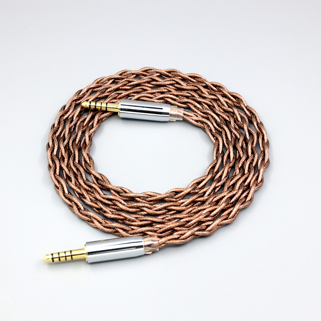 99% 24k Gold 7n Pure Silver Graphene Shield Earphone Cable For 0.15m 4.4mm Male to Male GND Connected Version