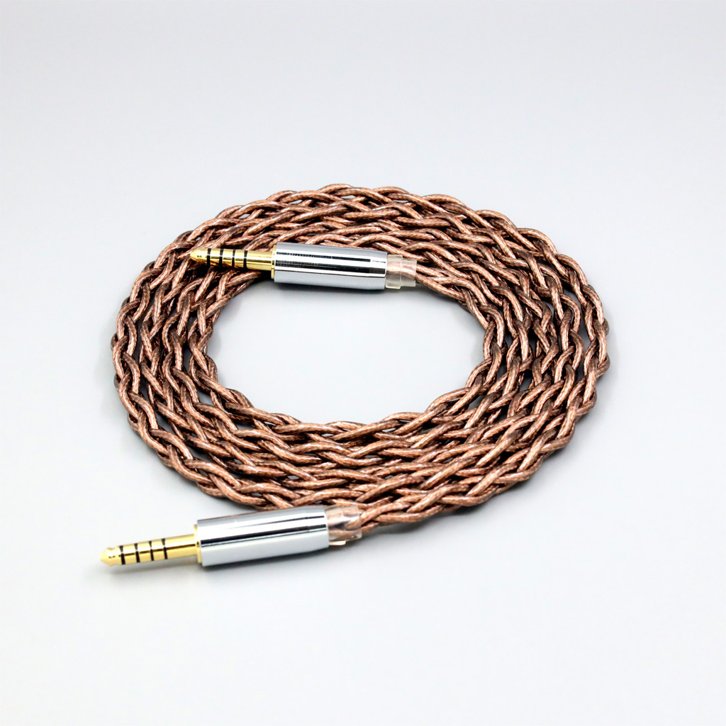 99% 24k Gold 7n Pure Silver Graphene Shield Earphone Cable For 0.15m 4.4mm Male to Male GND Connected Version