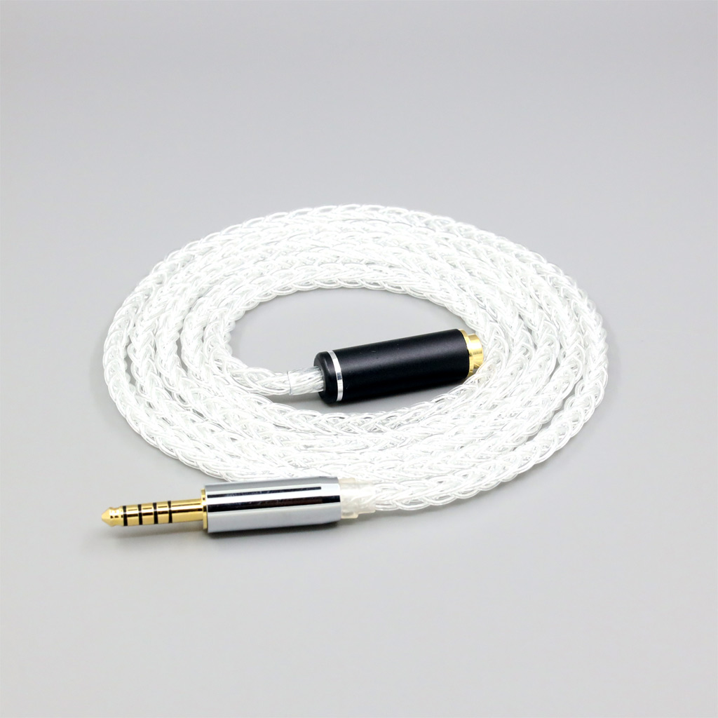8 Core 99% 7n Pure Silver Palladium Earphone Headphone Cable For 4.4mm Male To 4.4mm Female