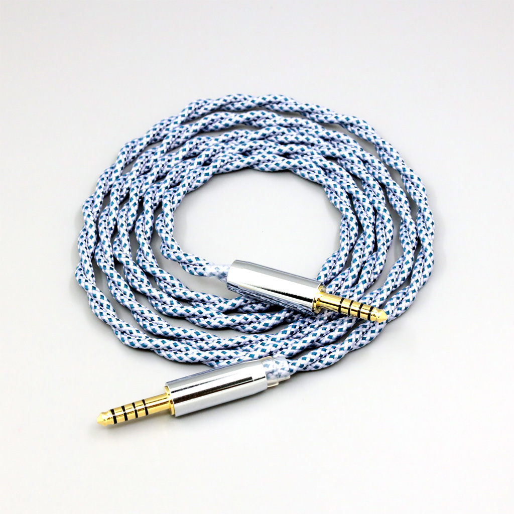 99% Pure Silver Mix Graphene OCC Shielding Earphone Cable For 4.4mm Male to 4.4mm Male