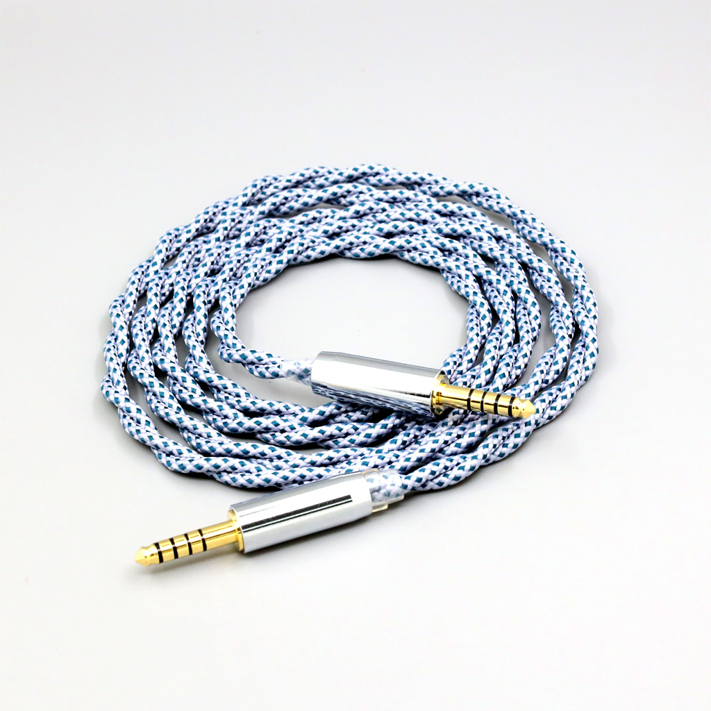 99% Pure Silver Mix Graphene OCC Shielding Earphone Cable For 4.4mm Male to 4.4mm Male