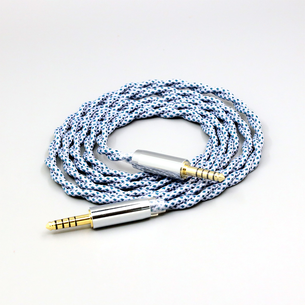 99% Pure Silver Mix Graphene OCC Shielding Earphone Cable For 4.4mm Male to 4.4mm Male