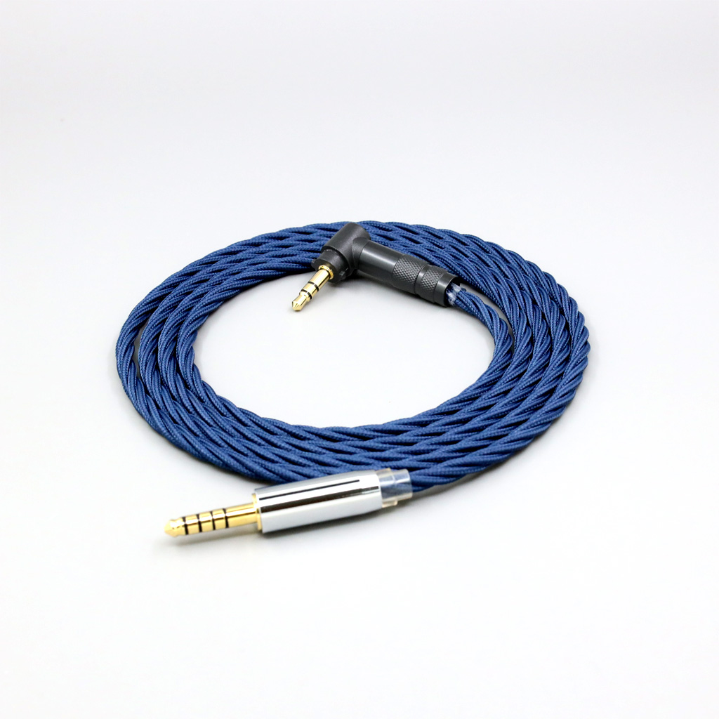 99% Pure Silver OCC Graphene Alloy Full Sleeved Earphone Cable For Fostex T50RP Mk3 T40RP Mk2 T20RP Mk2 Dekoni