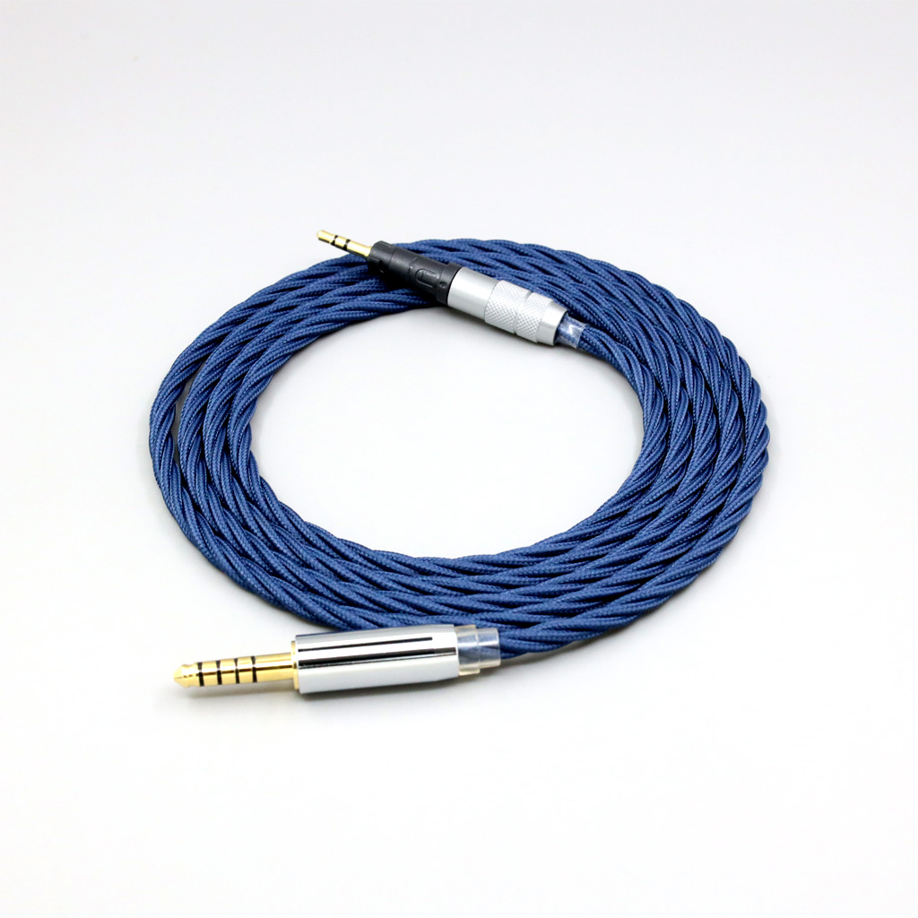 99% Pure Silver OCC Alloy Graphene Full Sleeved Earphone Cable For Audio Technica ATH-M50x ATH-M40x ATH-M70x ATH-M60x