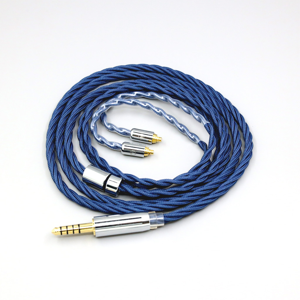 99% Pure Silver OCC Graphene Alloy Full Sleeved Earphone Cable For AKG N5005 N30 N40 MMCX